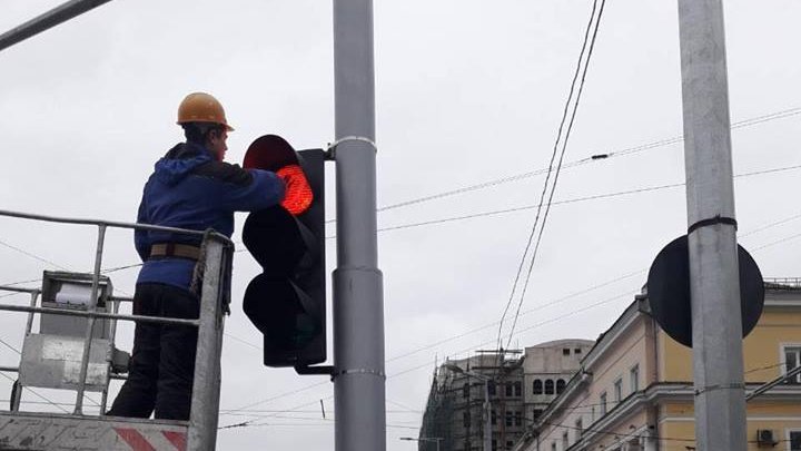 В День всех влюблённых на столичных светофорах зажгутся сердечки: фото