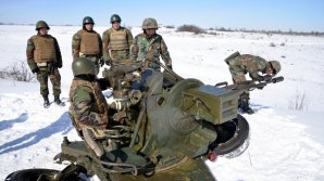 Военнослужащие Мотострелковой бригады приняли участие в учениях на полигоне в Бульбоаке
