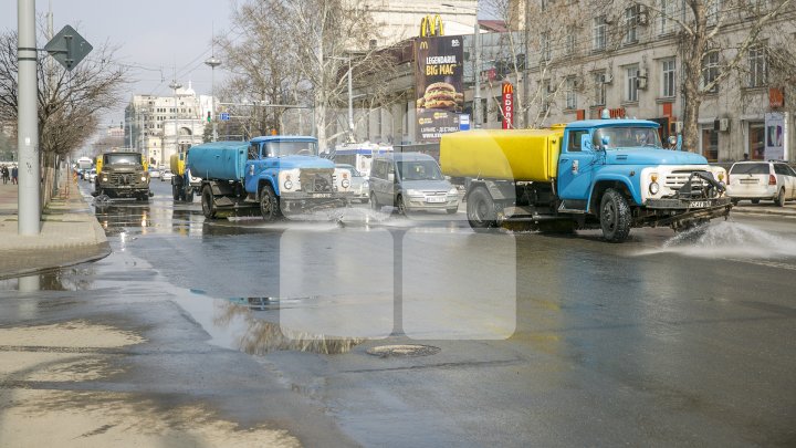 Сильвия Раду приняла участие в генеральной уборке Кишинева: фоторепортаж 