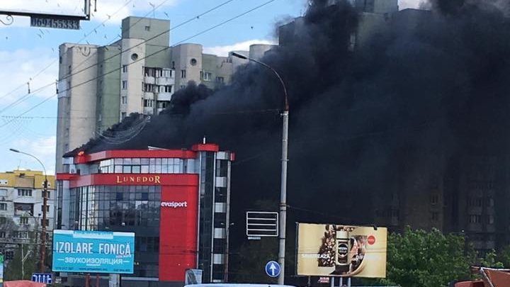 Два крупных пожара в Кишиневе локализованы