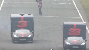 Необычный заезд с участием пилотов "Формулы-1"