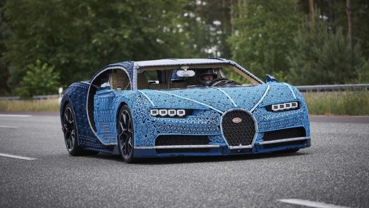 Lego построила полноразмерный Bugatti Chiron и он ездит