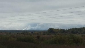 Интенсивность взрывов снарядов на складе боеприпасов в городе Ичня заметно снизилась