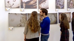 В Кишинёве открылась международная выставка песочной графики