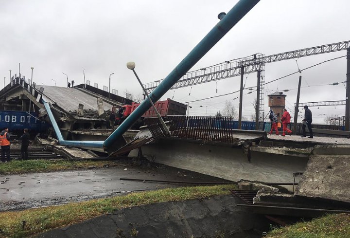 В Амурской области обрушился мост, проходящий над Транссибирской магистралью