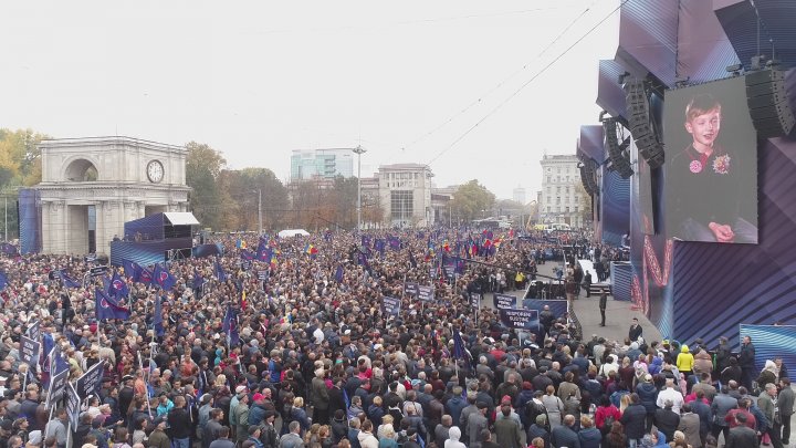 Национальное собрание ДПМ - За Молдову: масштабность события на фото с дрона