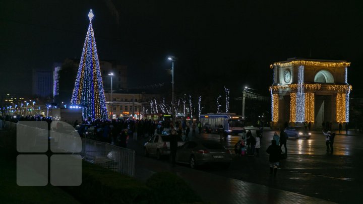 В столице зажгли огни на главной елке страны