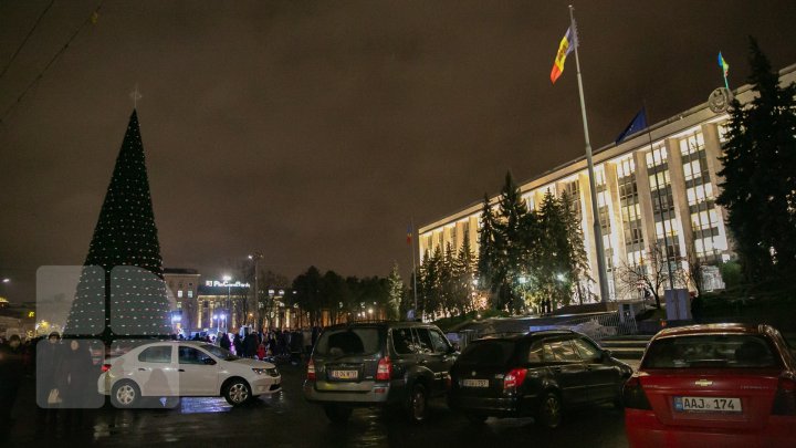 В столице зажгли огни на главной елке страны