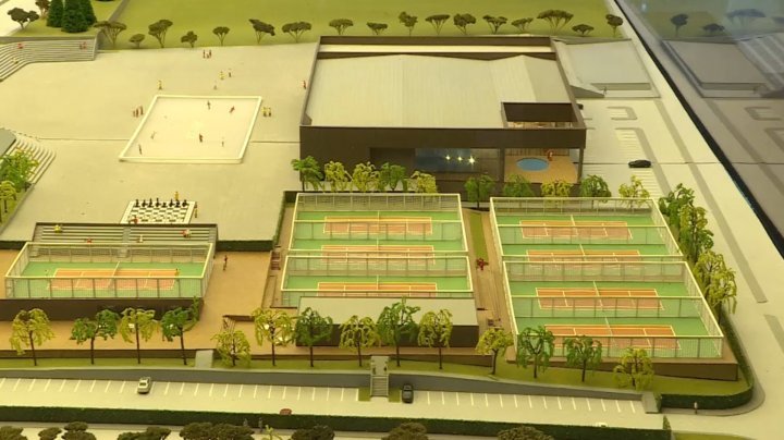 В столичном торговом центре выставили макет "Кишинев-Арена"