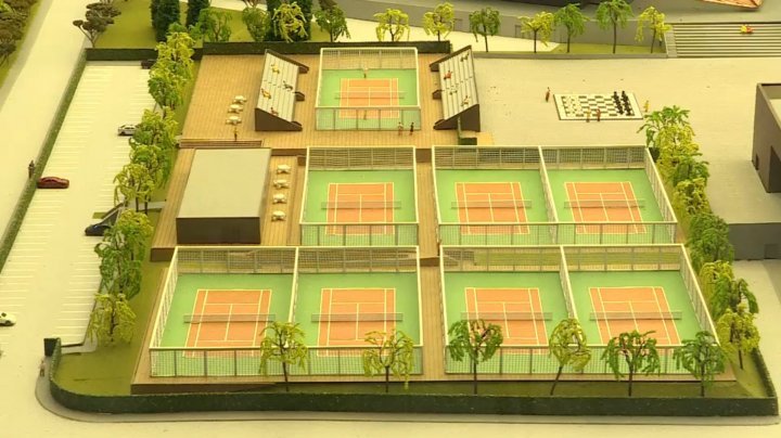 В столичном торговом центре выставили макет "Кишинев-Арена"