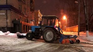 На улицы столицы ночью вывели 62 единицы спецтехники для расчистки снега