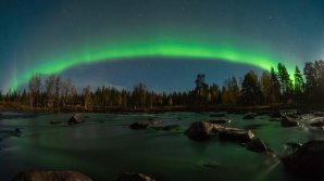 В Лапландии сняли красочное северное сияние