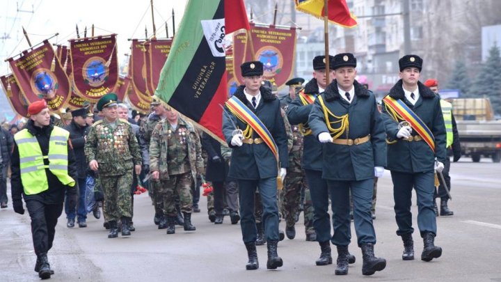 В Кишиневе прошел марш памяти воинов, павших при исполнении долга в Афганистане (фото)