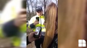 На Ботанике пьяная автоледи без прав заблокировала движение