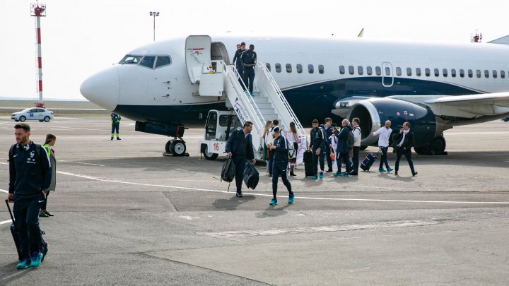 Сборная Франции по футболу прибыла в Кишинев (фото)