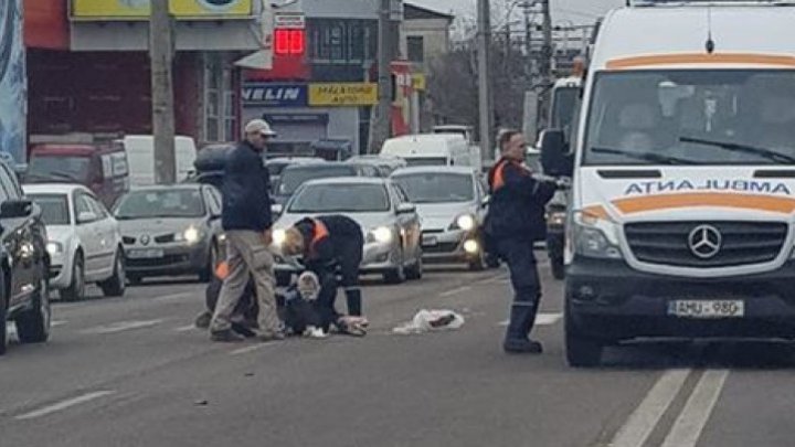 В столице молодого человека сбили на пешеходном переходе