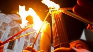 В храме Гроба Господня сошел Благодатный огонь