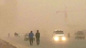 В Китае пронеслась песчаная буря