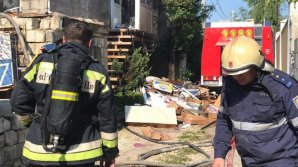 Подробности пожара в Дурлештах в недостроенном доме