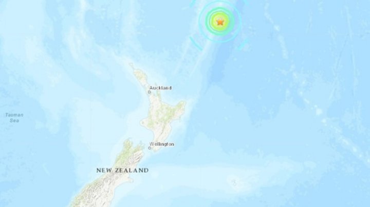 У берегов Новой Зеландии произошло сильное землетрясение