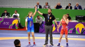 Молдавская спортсменка Михаела Самоил завоевала медаль в женской борьбе