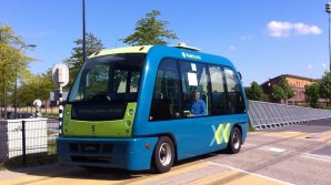 В Таллине открыт первый маршрут, где пассажиров перевозит беспилотный электробус