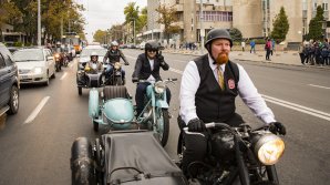В Кишиневе прошел благотворительный мотозаезд джентльменов