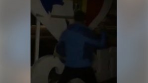 Разгромивших надпись "Я люблю Бричаны" парней нашли по их же видеозаписи 