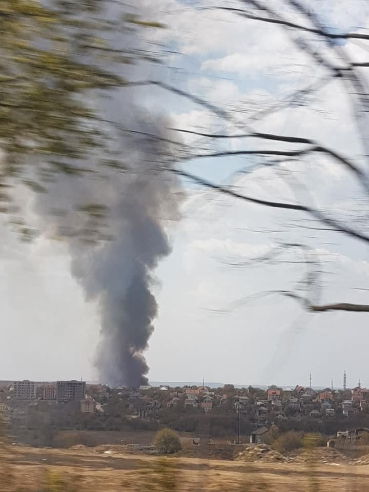 Пожар в городе Кодру: Клубы дыма видны за несколько километров (ФОТО, ВИДЕО)