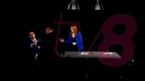 Депутат-социалист Григорий Новак и Михай Попшой из ПДС подрались в телевизионной студии