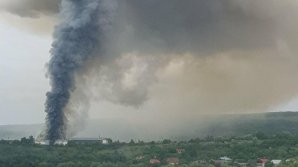 Пожар на винодельне в Сурученах: на месте находятся пять пожарных расчетов (ВИДЕО)