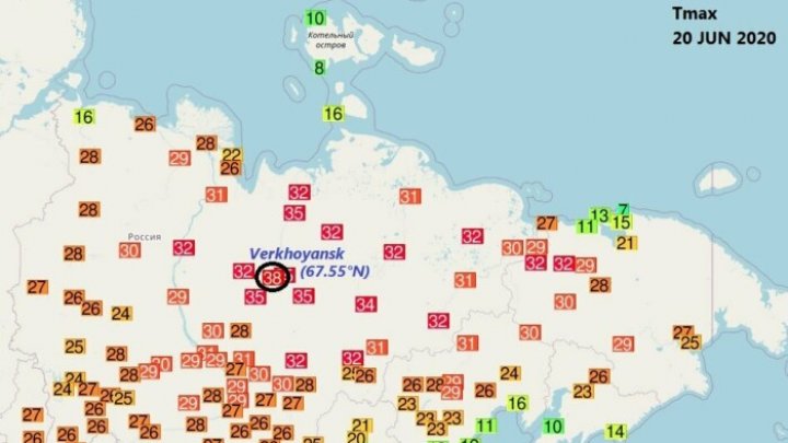 Небывалая жара: в городе за полярным кругом столбики термометров поднялись до +38