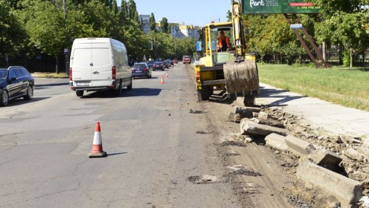 В столице начался ремонт улицы Албишоара на участке от бульвара Юрия Гагарина до Измаил