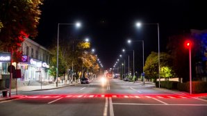 "Зебра" с подсветкой: в Оргееве продолжают модернизировать пешеходные переходы