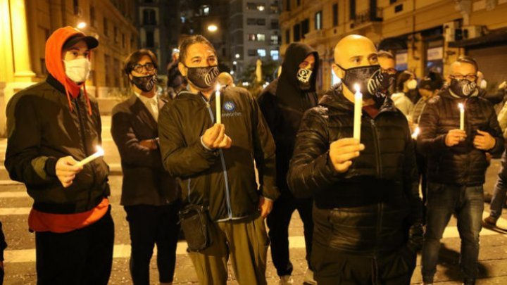 В Неаполе протесты против карантина переросли в столкновения с полицией (ФОТО, ВИДЕО)
