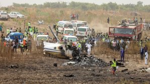 В столице Нигерии упал военный самолет (ВИДЕО)