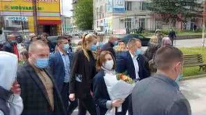 Группа недовольных освистала президента в Единцах. Майя Санду: "Протест - конституционное право, которое я уважаю"