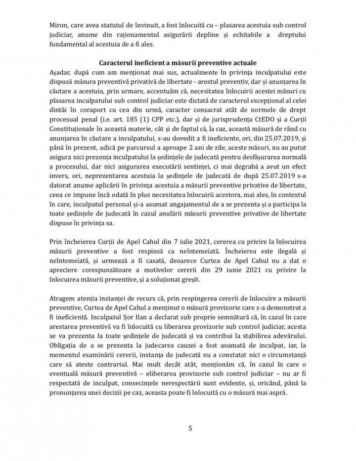 Илан Шор опубликовал текст жалобы, которую подали его адвокаты в ВСП (ДОКУМЕНТ)