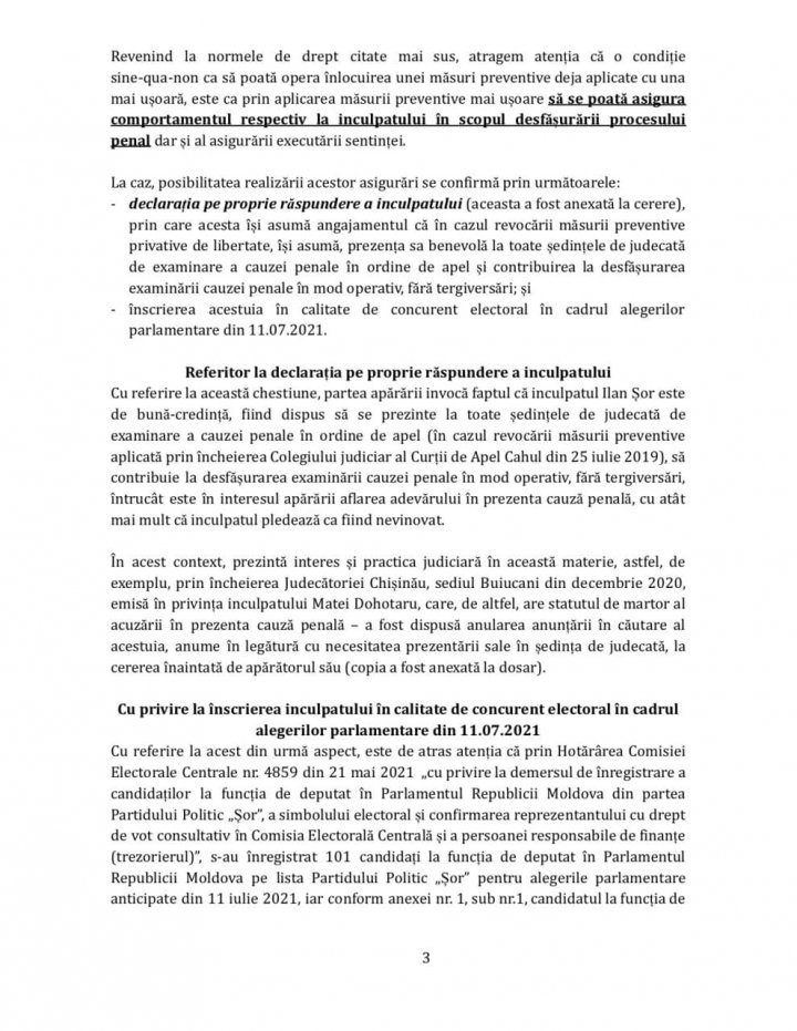 Илан Шор опубликовал текст жалобы, которую подали его адвокаты в ВСП (ДОКУМЕНТ)