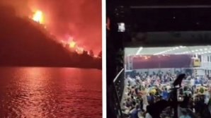 Пожары в Греции: жителей острова увозят на пароме с охваченного огнём побережья (ВИДЕО)