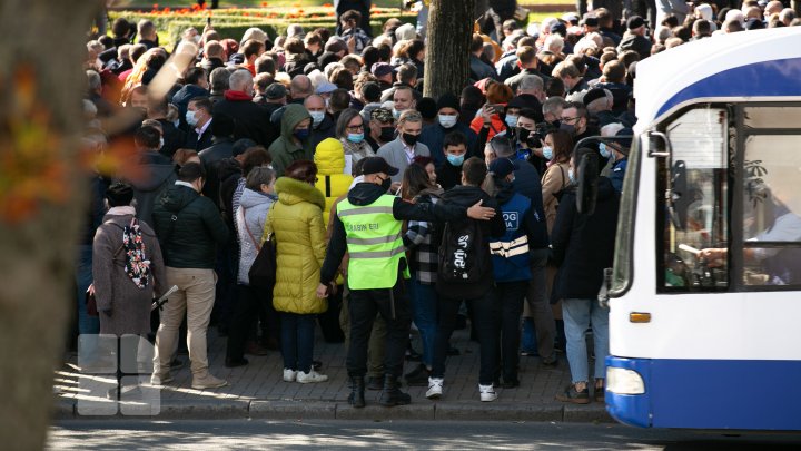 В центре Кишинёва прошёл протест в поддержку Александра Стояногло 