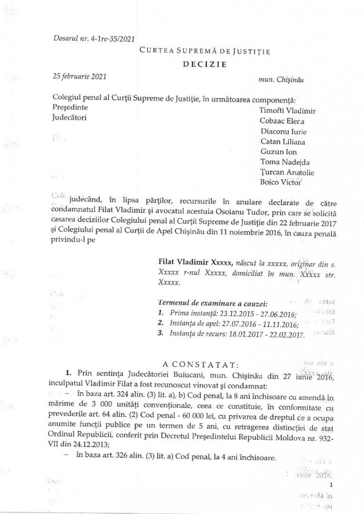 Таубер: Влад Филат угрозами заставил Илана Шора выкупить долги BEM на сумму 1,3 млрд. леев