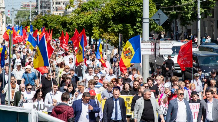 Социалисты организовали в Кишинёве новый протест в поддержку Игоря Додона