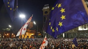 В столице Грузии протесты вылились в столкновения с полицией