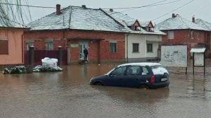 В румынском уезде Тимиш река вышла из берегов и затопила несколько сел