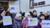Протест в Бельцах: Активисты партии "Возрождение" выступили против повышения тарифов на электроэнергию офиса FEE-Nord